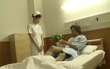 Small tits Japanese nurse drops her uniform to be fucked hard